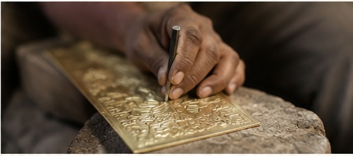 Hand engraving and metalwork process